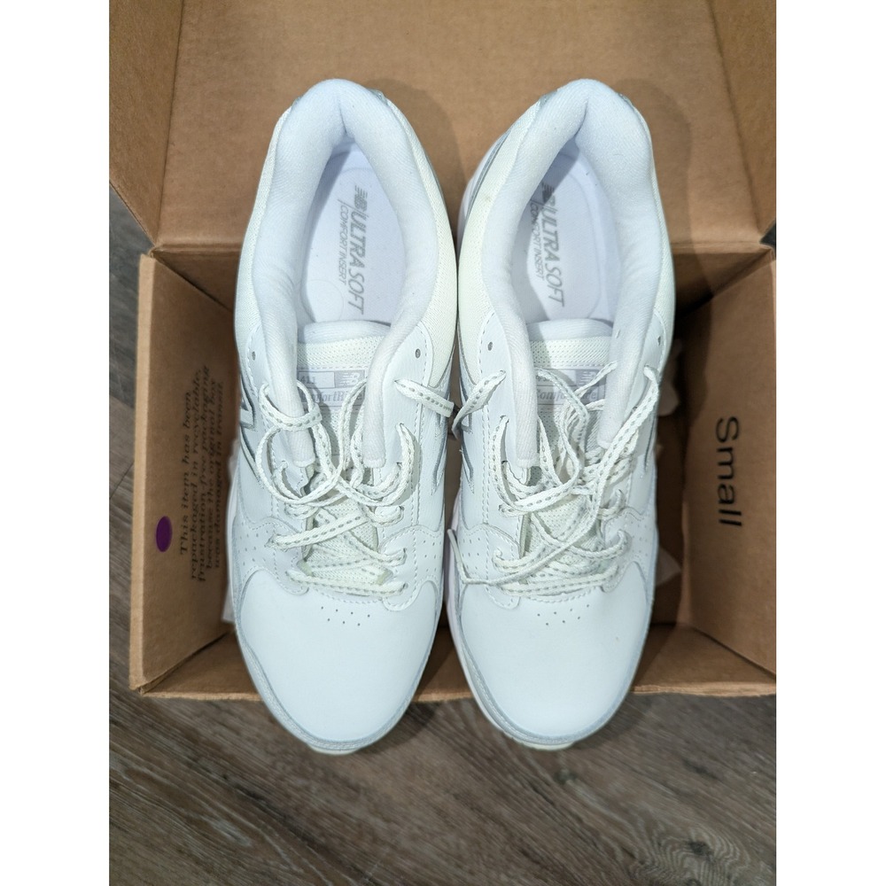 New Balance 411 v1 White Silver Walking Shoes Sneakers WA411LW1 Womens 11 B